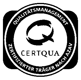 CERTQUA-Siegel: zertifizierter Träger nach AZAV